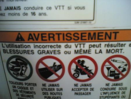 WARNING